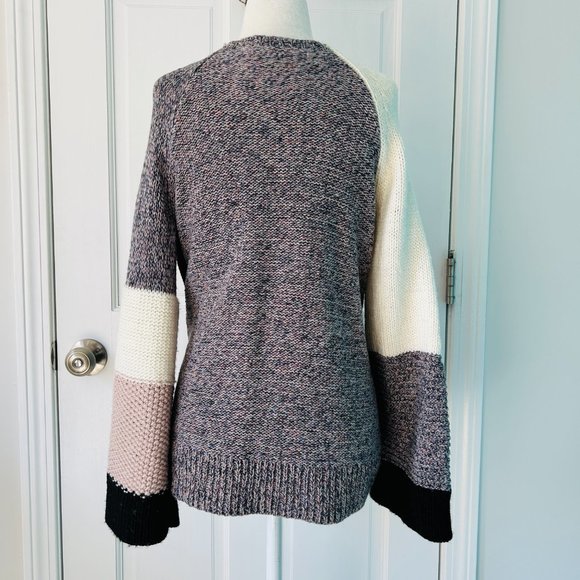 LOFT Modern Patchwork Sweater (size M) - Picture 5 of 14